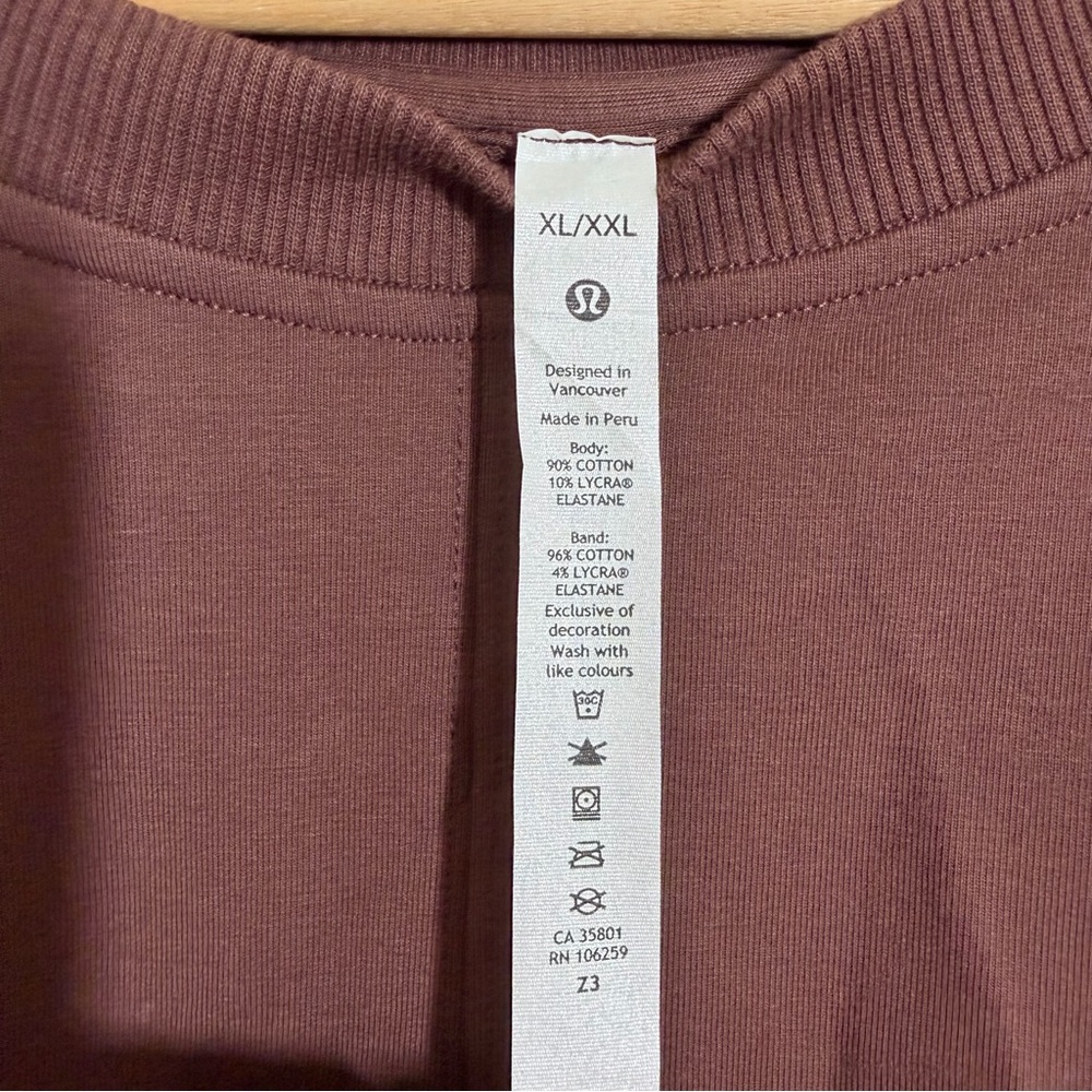 Lululemon LA Oversized Pullover Cape Size XL XXL Brown Neutral Soft Minimalist - Picture 7 of 9